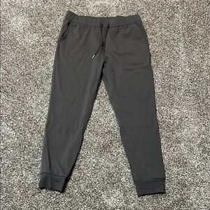 Olive Green Joggers with Elastic Cuffs and Relaxed Fit